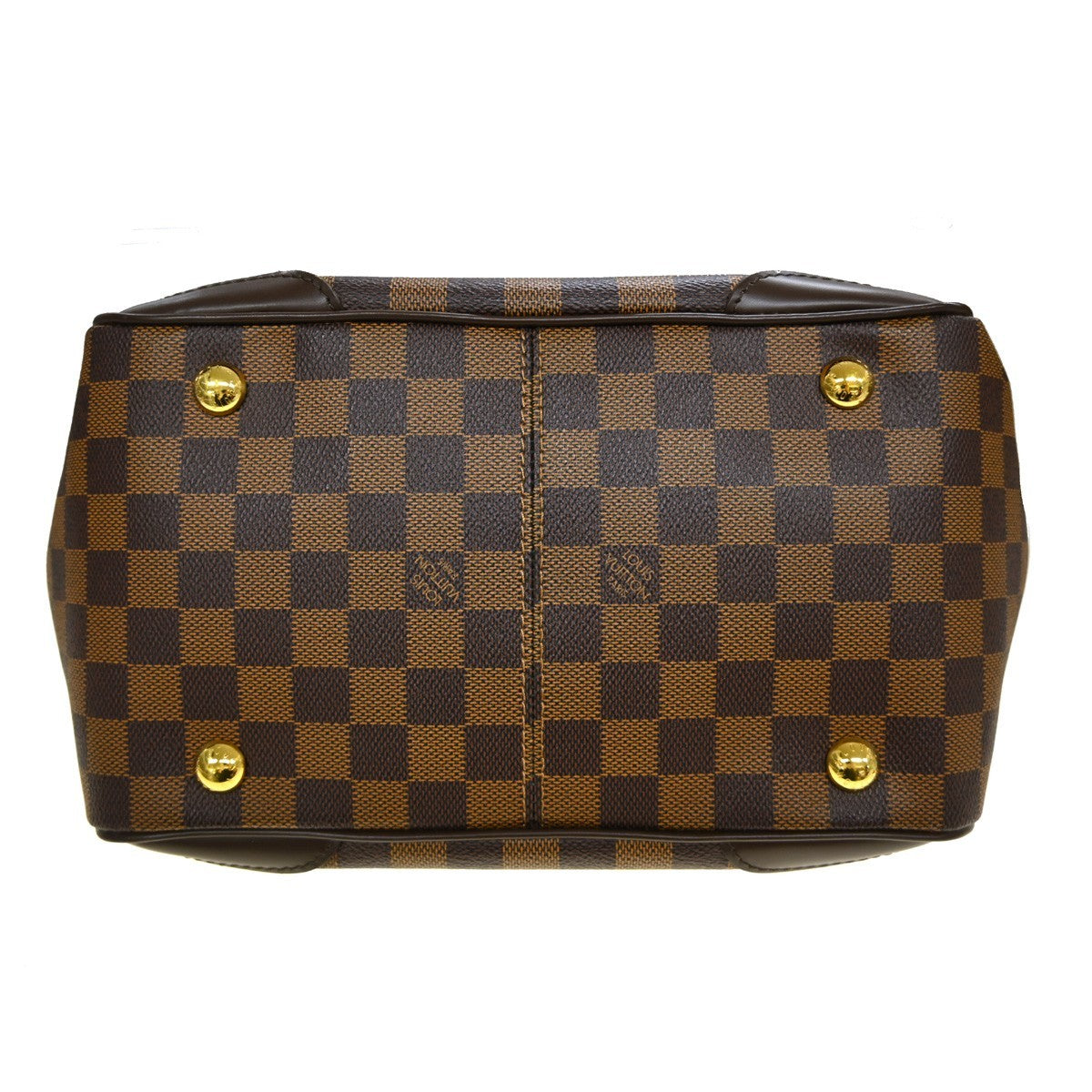 Louis Vuitton Verona Damier Ebene Brown Canvas Tote Bag Bag (Pre-Owned)