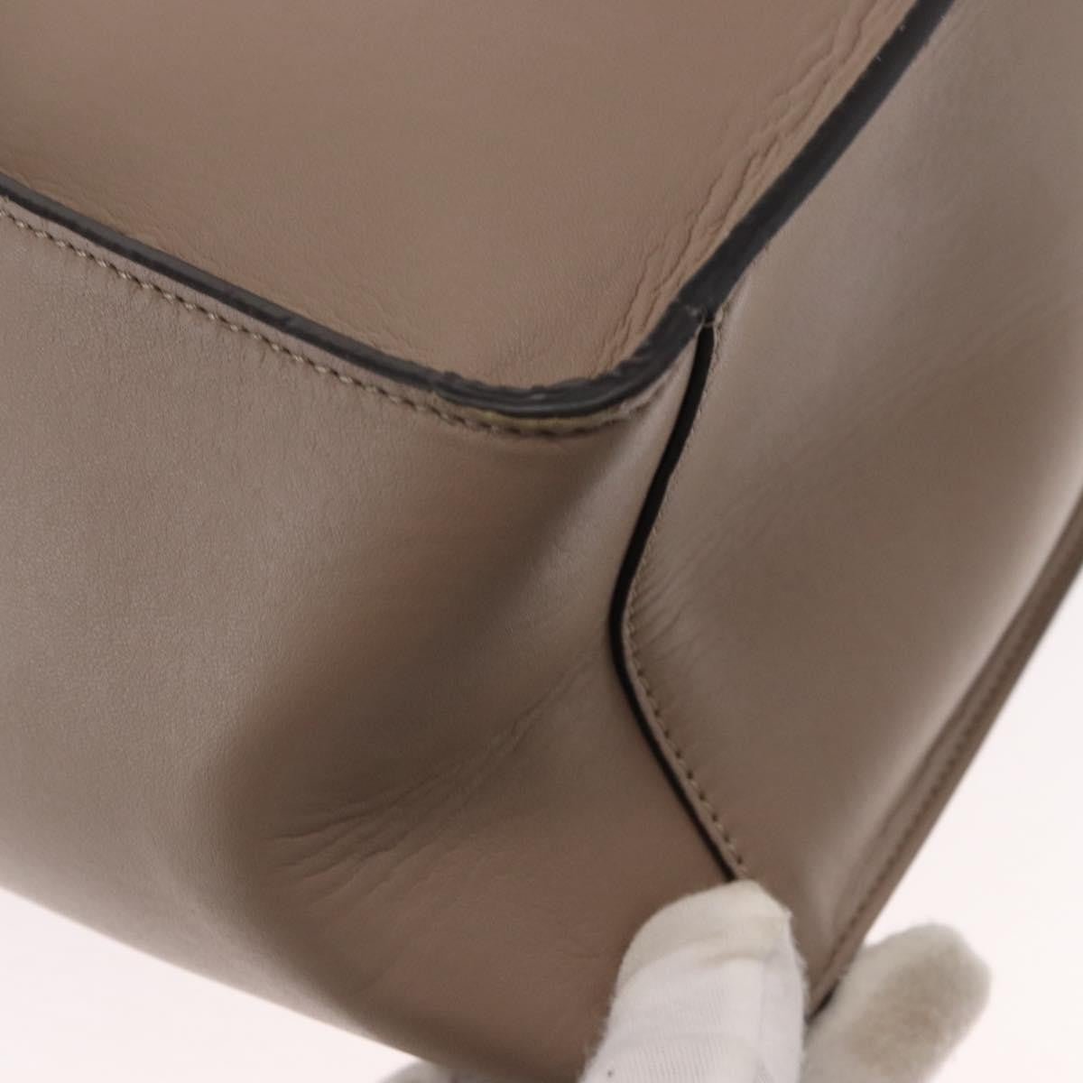 Stella Mccartney Alter Perforated Faux Leather Beige Synthetic Tote Bag Bag (Pre-Owned)