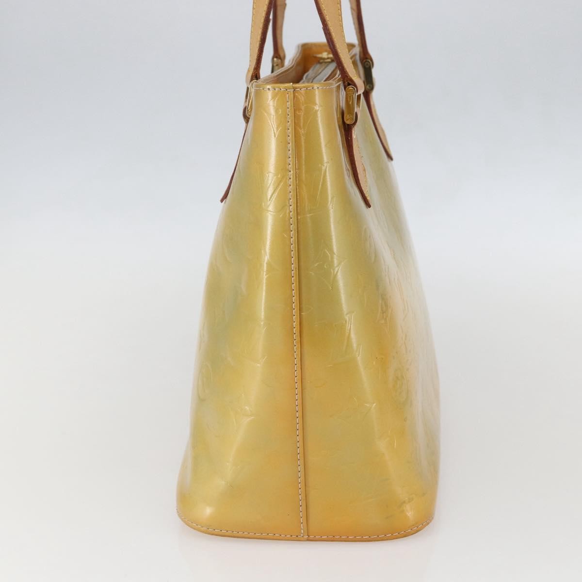 Louis Vuitton Houston Monogram Vernis Beige Patent_Leather Tote Bag Bag (Pre-Owned)