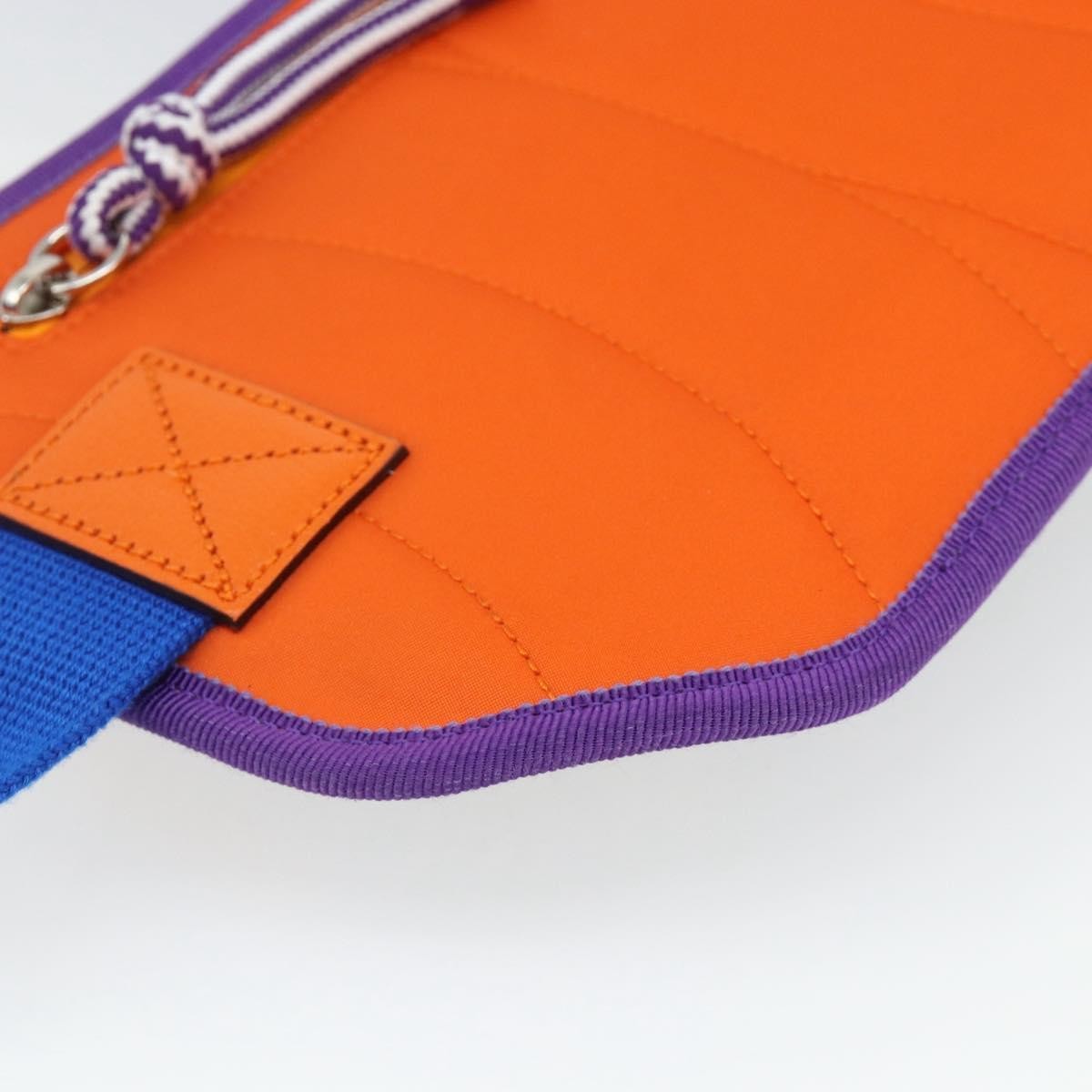 Gucci Panelled Front Pocket Belt Gg Jacquard Nylon And Rubber Purple Nylon Handbag (Pre-Owned)