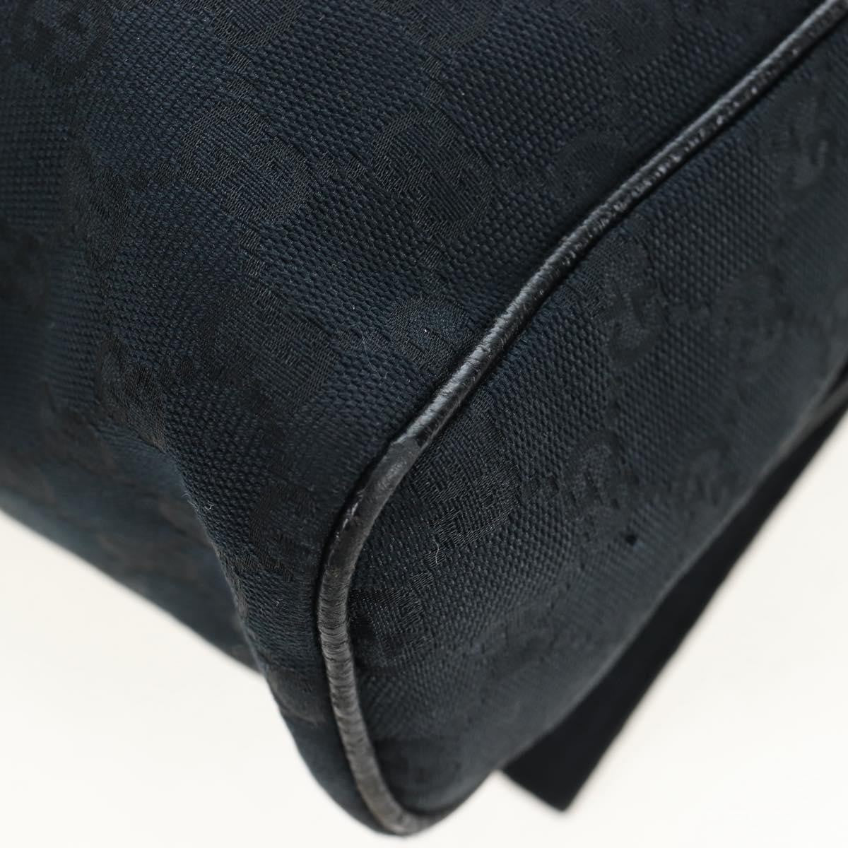 Gucci Shoulder Canvas Black Canvas Shoulder Bag Bag (Pre-Owned)