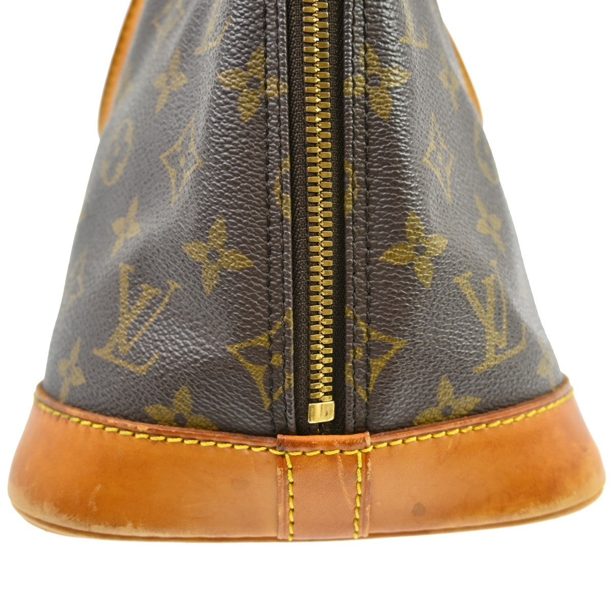 Louis Vuitton Alma Monogram Brown Canvas Handbag (Pre-Owned)