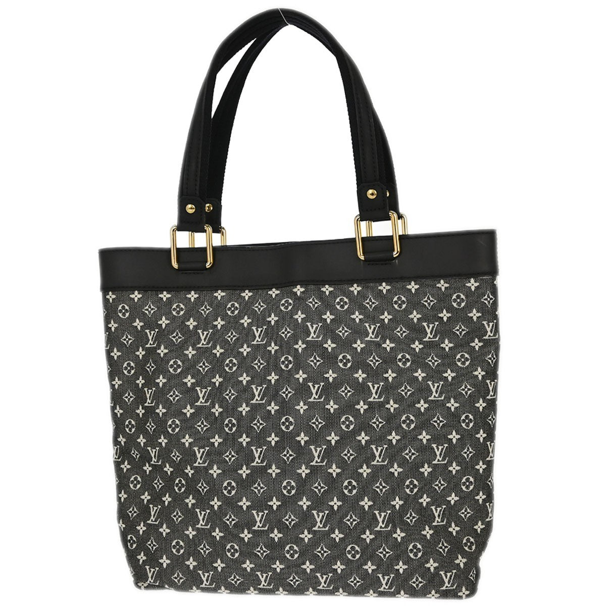 Louis Vuitton Lucille Mini Lin Black Canvas Handbag (Pre-Owned)