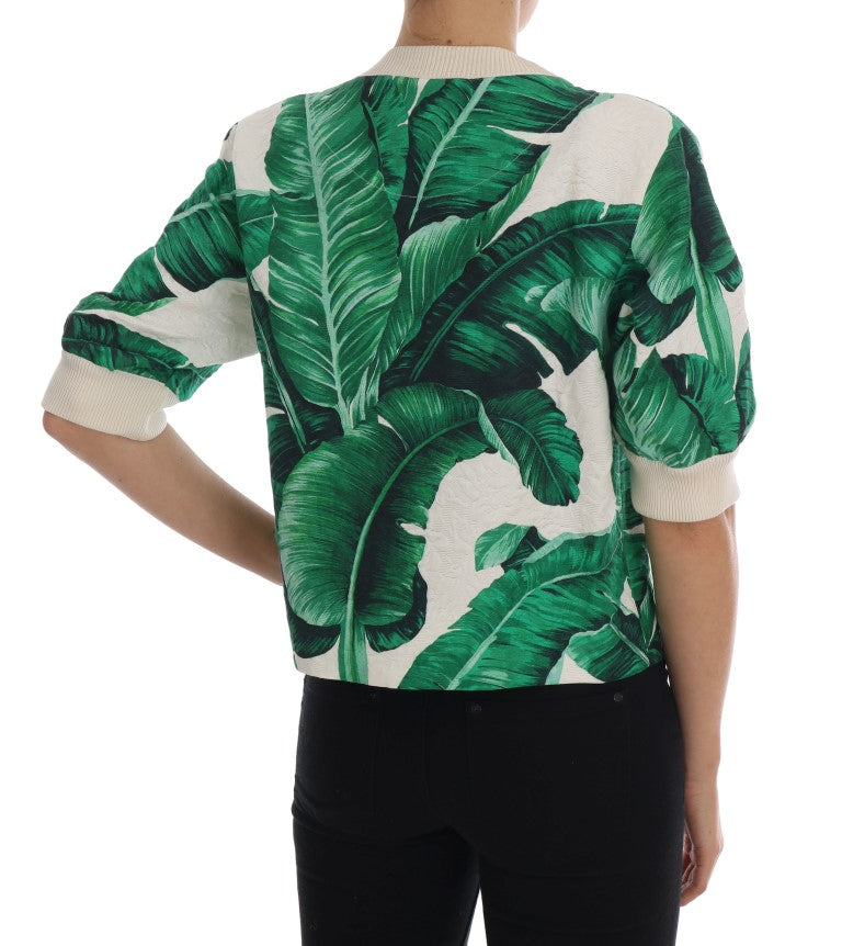 Dolce & Gabbana Pineapple Banana Sequins Crewneck Women's Sweater
