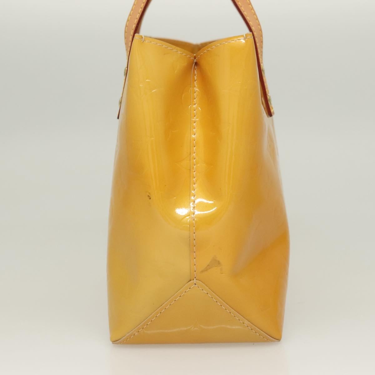 Louis Vuitton Reade Monogram Vernis Yellow Patent_Leather Handbag (Pre-Owned)