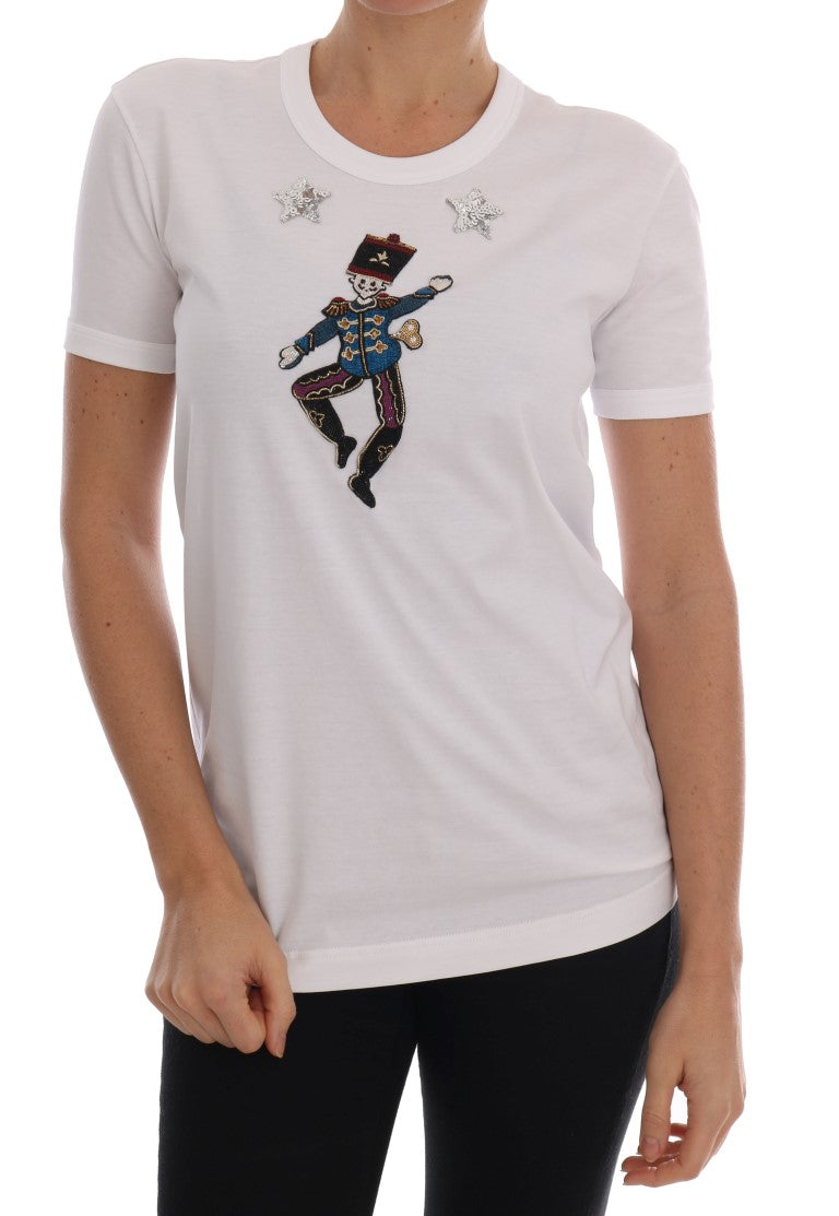 Dolce & Gabbana White Cotton Fairy Tale Women's T-Shirt