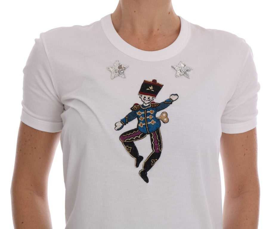 Dolce & Gabbana White Cotton Fairy Tale Women's T-Shirt