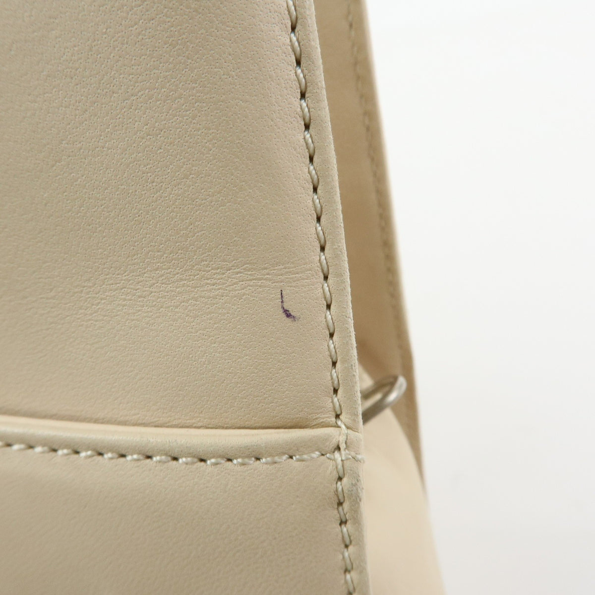 Loewe Anagram Leather Beige Leather Tote Bag Bag (Pre-Owned)