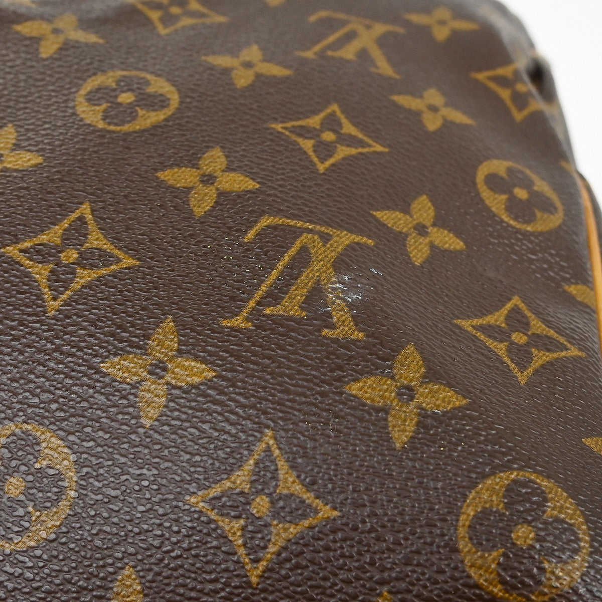 Louis Vuitton Keepall Monogram Brown Canvas Travel Bag Bag (Pre-Owned)