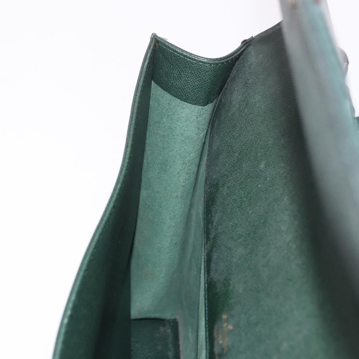 Louis Vuitton Robusto Taiga Green Leather Briefcase Bag (Pre-Owned)