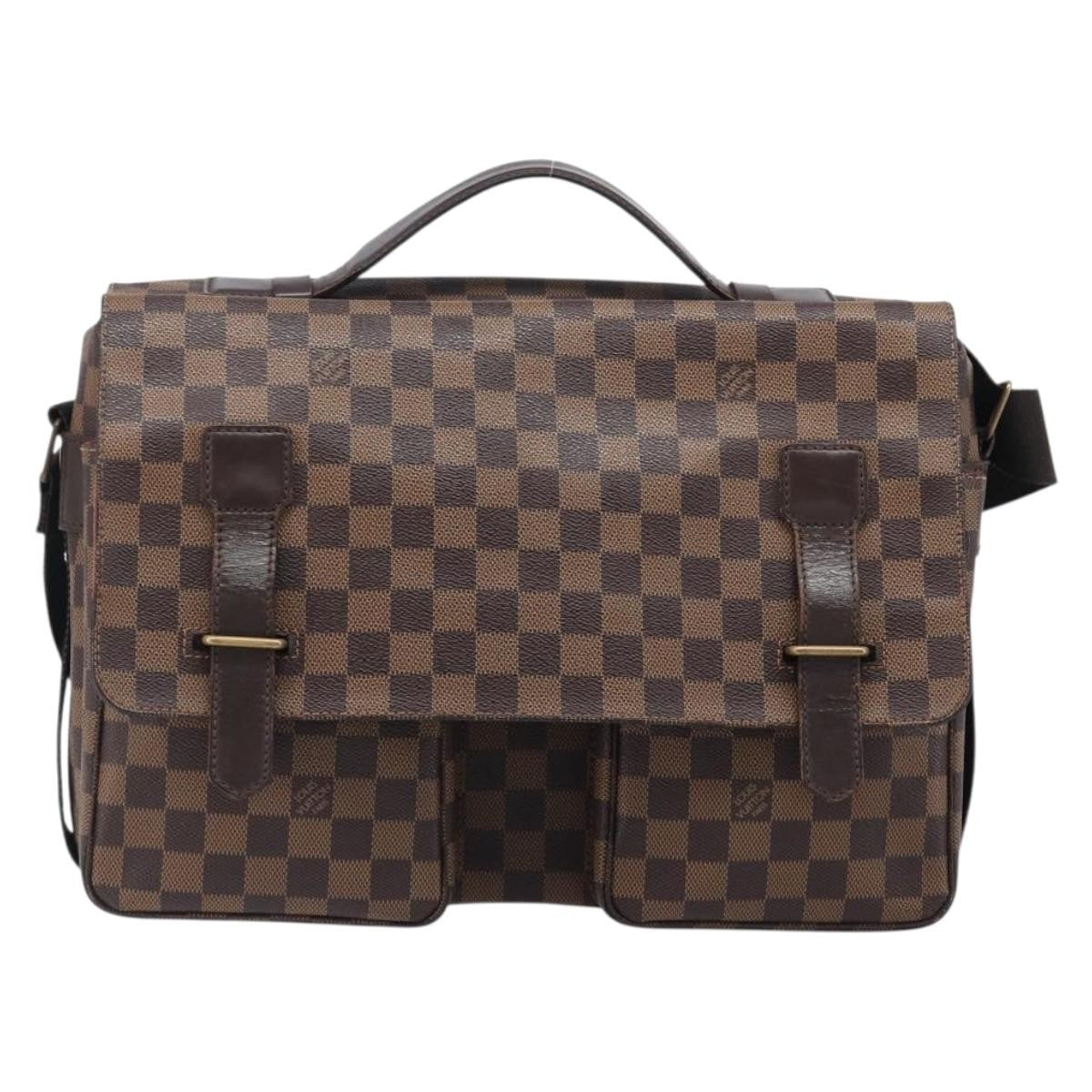 Louis Vuitton Broadway Damier Ebene Brown Canvas Shoulder Bag Bag (Pre-Owned)