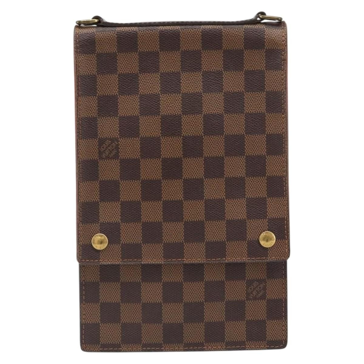 Louis Vuitton Portobello Messenger Damier Ebene Brown Canvas Shoulder Bag Bag (Pre-Owned)