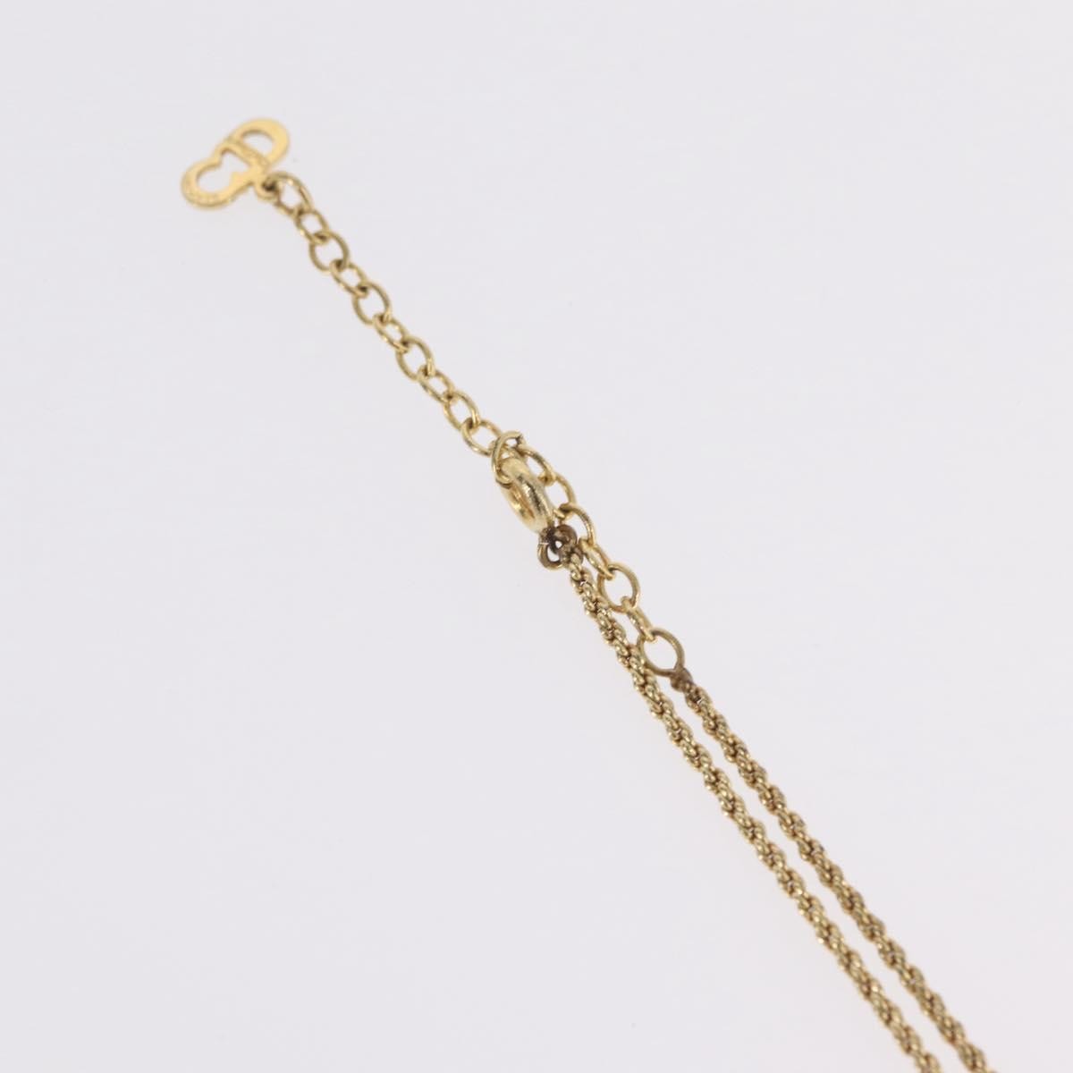Christian Dior Cd Pendant Metal Gold Metal Necklace Jewelry (Pre-Owned)