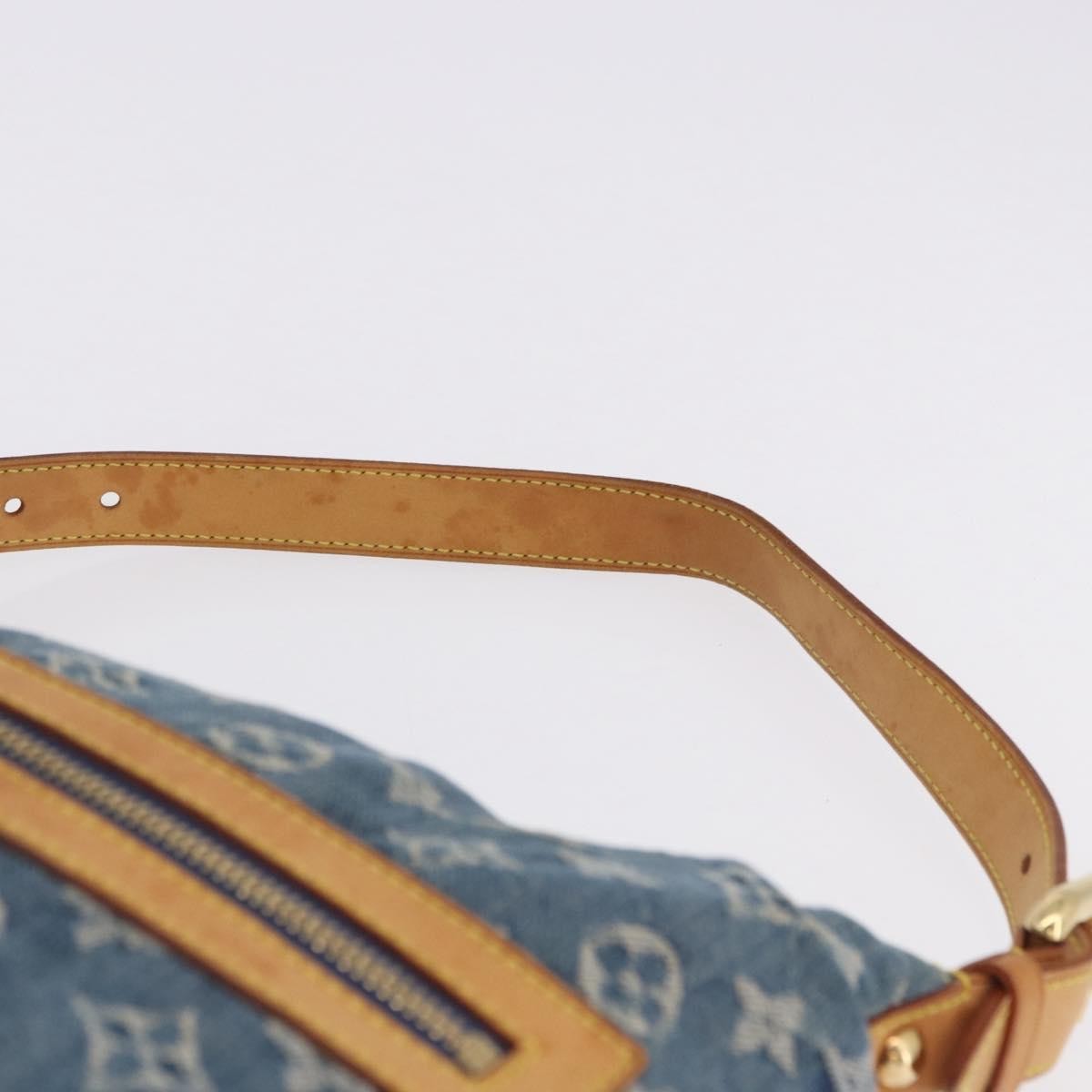 Louis Vuitton Baggy Grand Modèle Denim Blue Canvas Handbag (Pre-Owned)