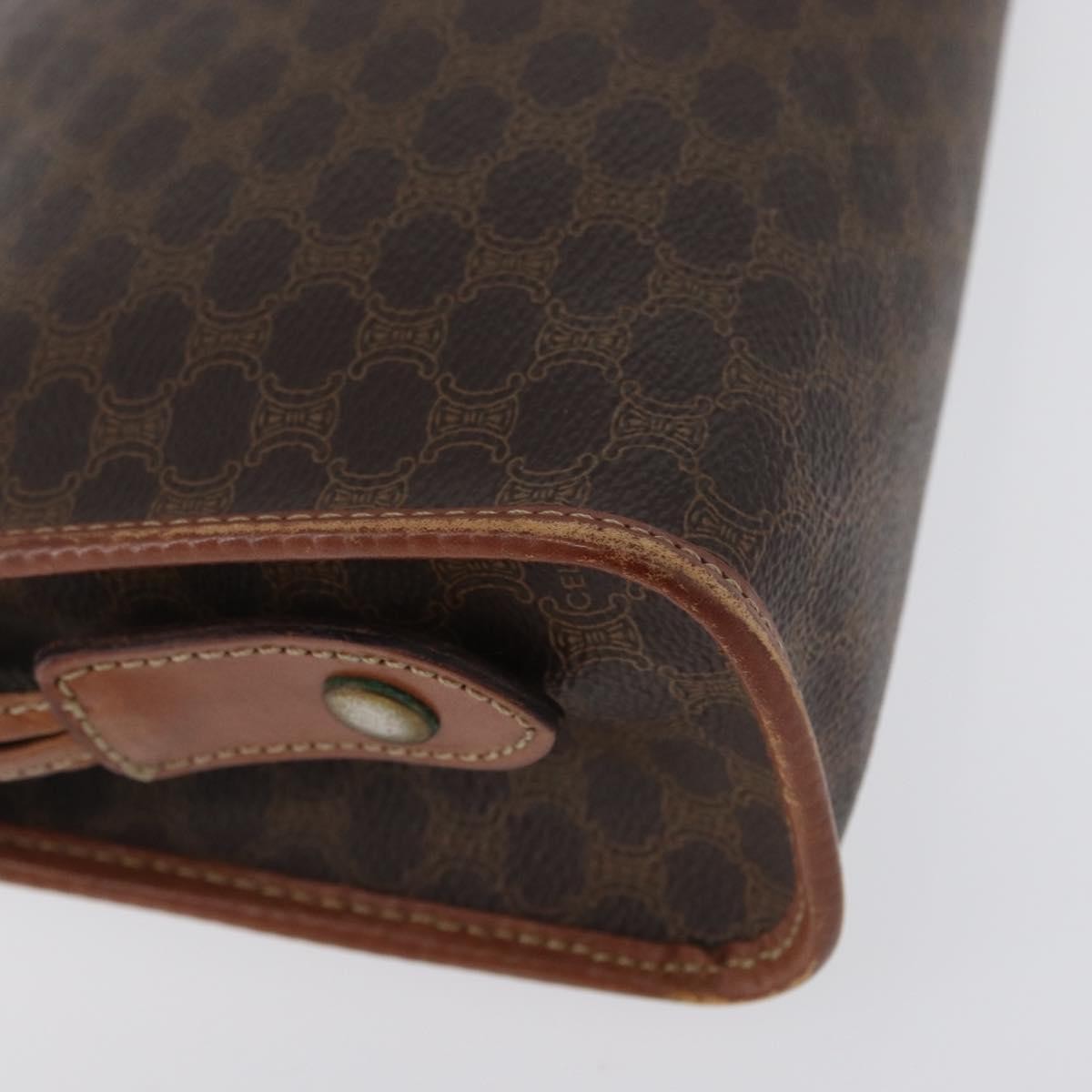 Celine Macadam Pochette Canvas And Leather Brown Canvas Clutche & Pouche Bag (Pre-Owned)
