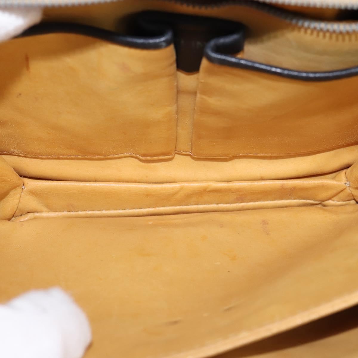 Celine Vintage Leather Black Leather Shoulder Bag Bag (Pre-Owned)