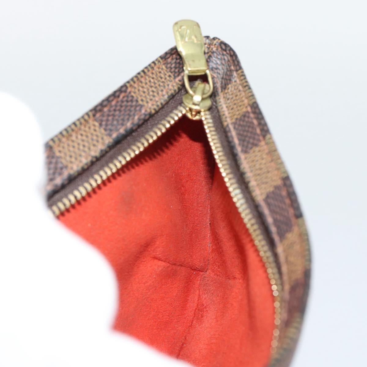 Louis Vuitton Manosque Pochette Damier Brown Canvas Clutche & Pouche Bag (Pre-Owned)
