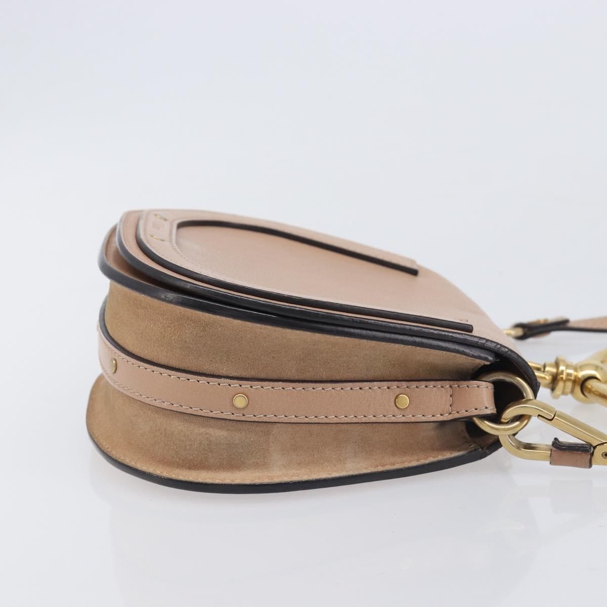 Chloe Nile Leather Pink Leather Crossbody Bag Bag (Pre-Owned)