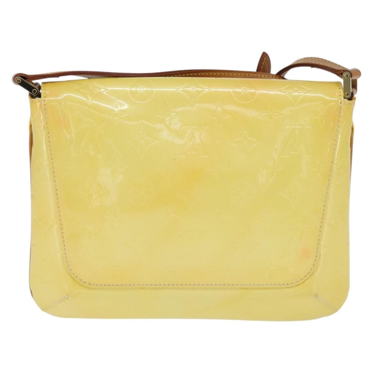 Louis Vuitton Thompson Street Monogram Vernis Yellow Patent_Leather Handbag (Pre-Owned)