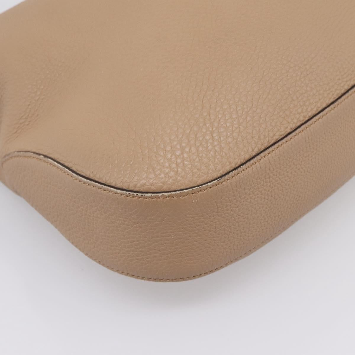 Gucci Jackie Soft Hobo Leather Beige Leather Shoulder Bag Bag (Pre-Owned)