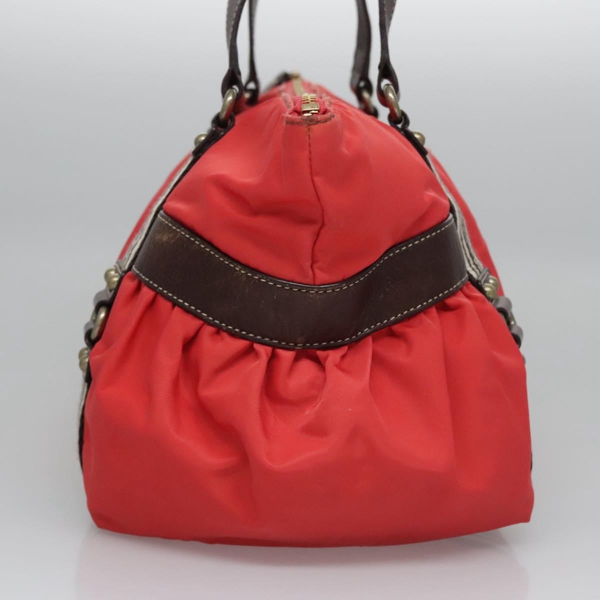 Burberry Blue Label Nylon Red Nylon Tote Bag Bag (Pre-Owned)