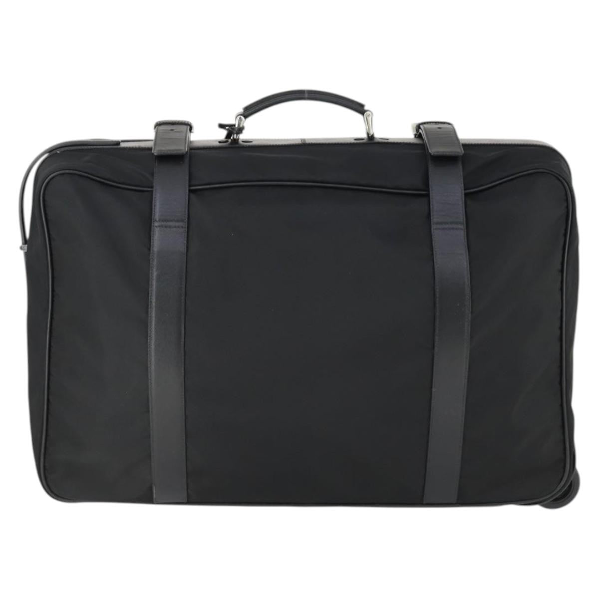 Prada Suitcase Re-Nylon And Saffiano Re-Nylon And Saffiano Black Nylon Travel Bag Bag (Pre-Owned)