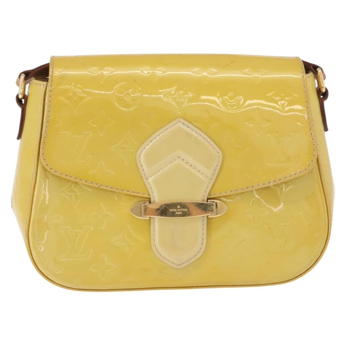 Louis Vuitton Bellflower Monogram Vernis Yellow Patent_Leather Shoulder Bag Bag (Pre-Owned)