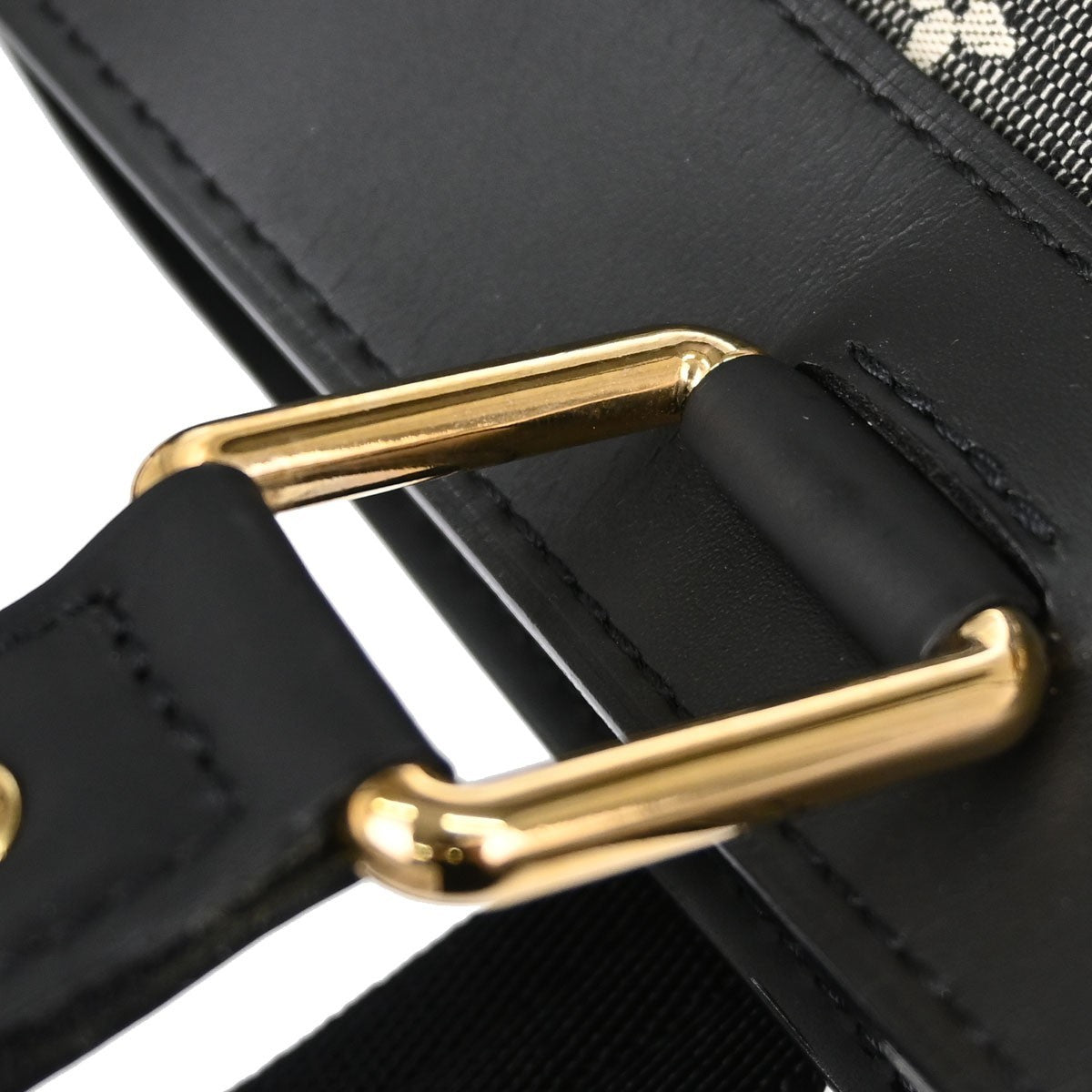 Louis Vuitton Lucille Mini Lin Black Canvas Handbag (Pre-Owned)