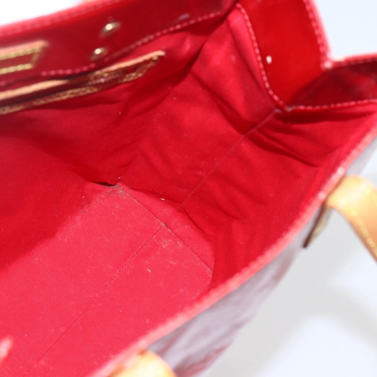 Louis Vuitton Reade Monogram Vernis Red Patent_Leather Handbag (Pre-Owned)