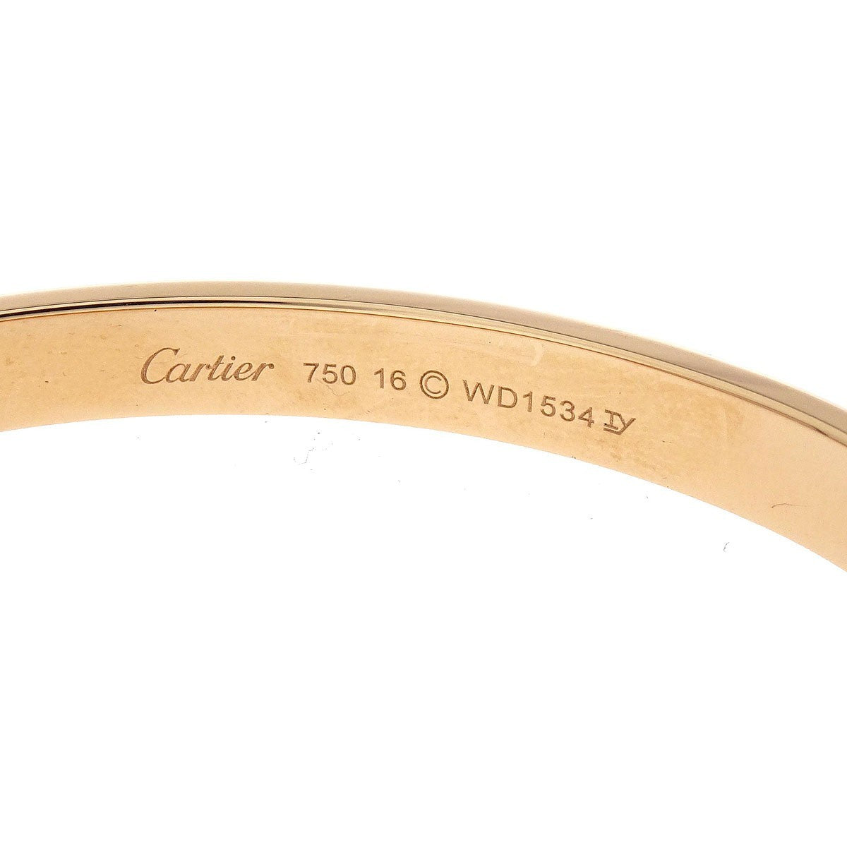 Cartier Love 18K Rose Gold Gold Rose_Gold Bracelet Jewelry (Pre-Owned)