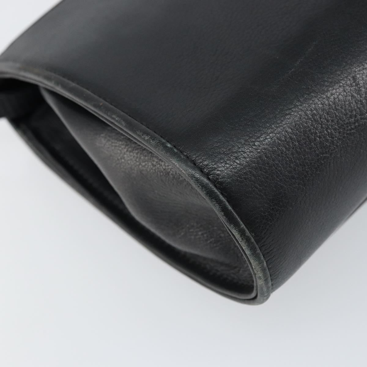 Gucci Vintage Leather Black Leather Shoulder Bag Bag (Pre-Owned)