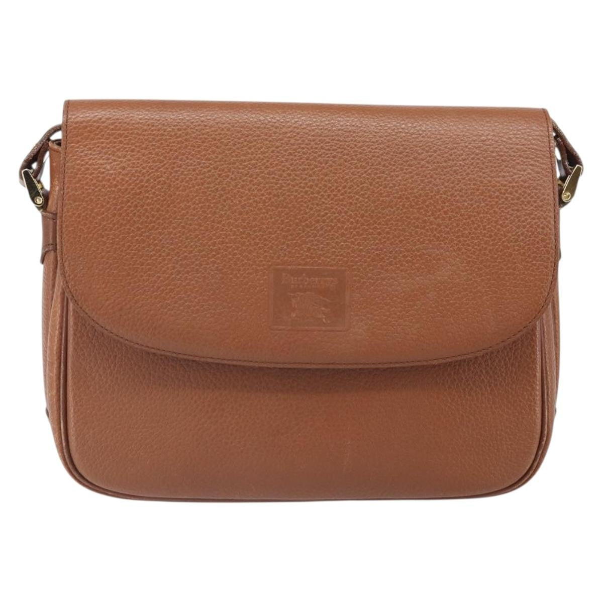 Burberry Vintage Leather Brown Leather Shoulder Bag Bag (Pre-Owned)