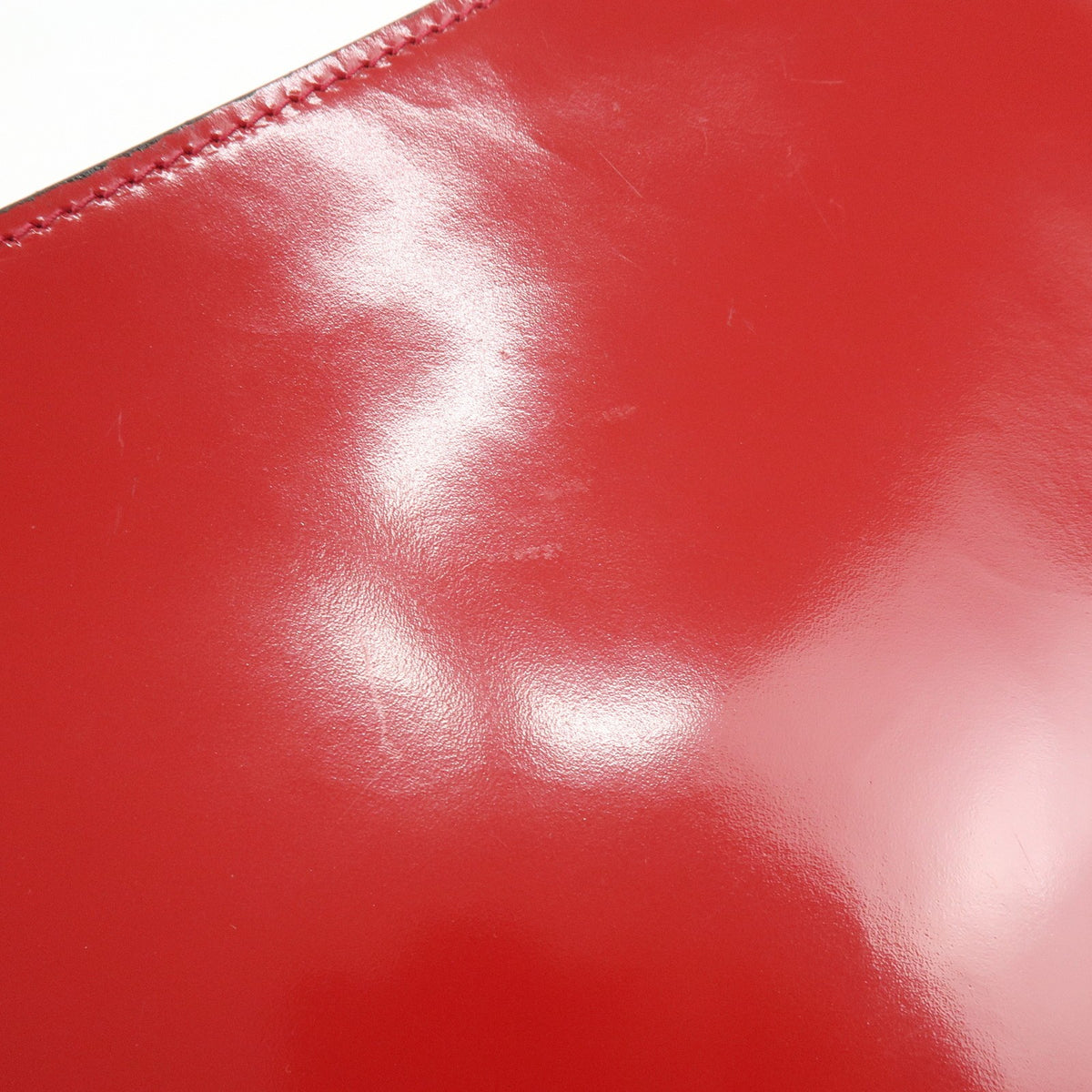 Salvatore Ferragamo Shoulder Bag Patent Leather Red Patent_Leather Shoulder Bag Bag (Pre-Owned)