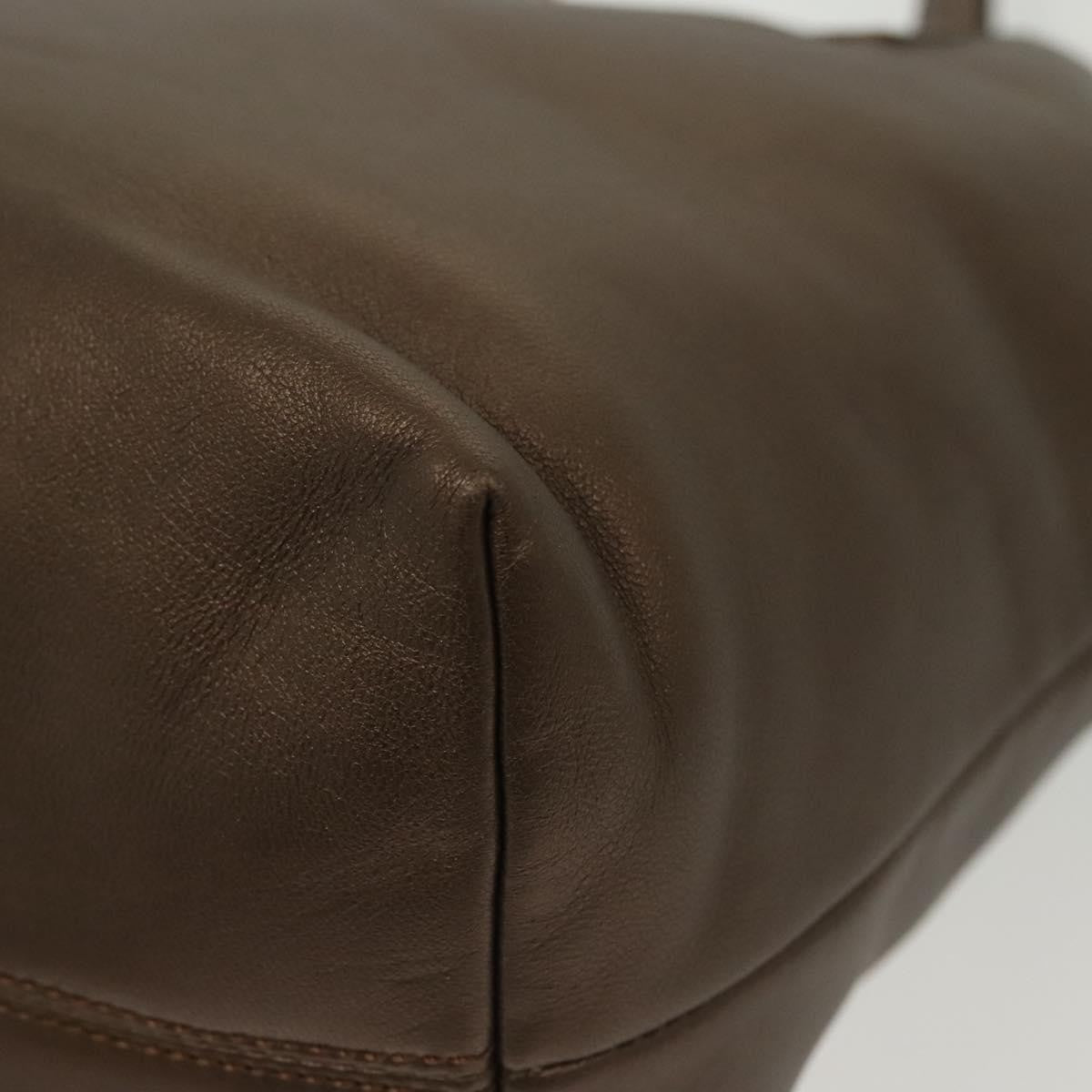 Loewe Anagram Leather Brown Leather Handbag (Pre-Owned)