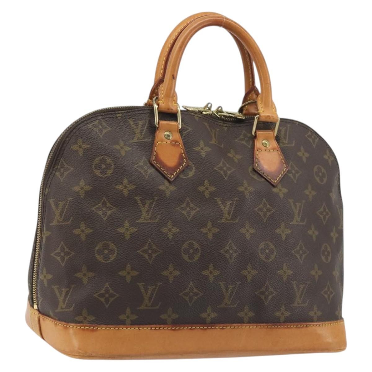 Louis Vuitton Alma Monogram Brown Canvas Handbag (Pre-Owned)