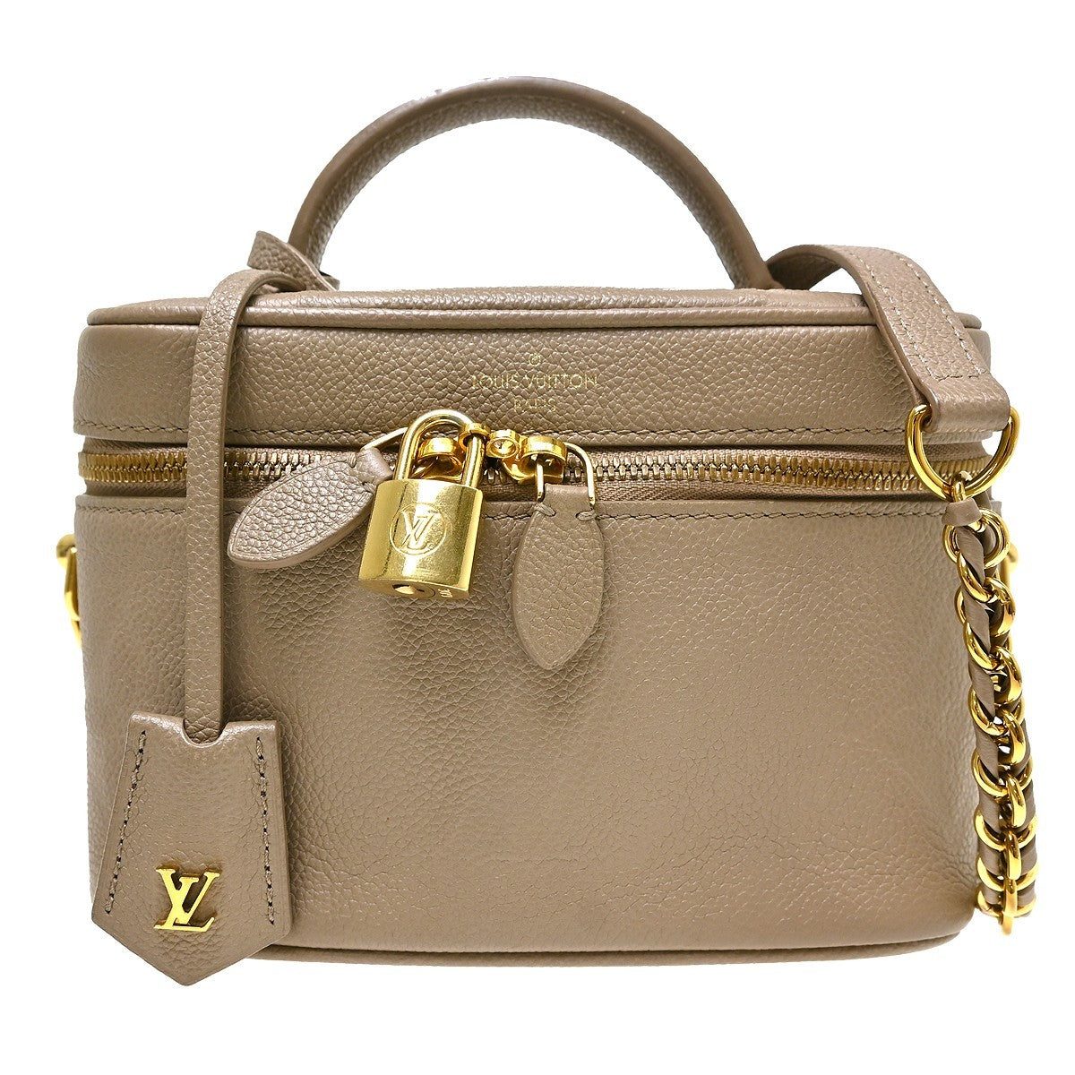 Louis Vuitton Vanity Monogram Empreinte Giant Beige Leather Handbag (Pre-Owned)