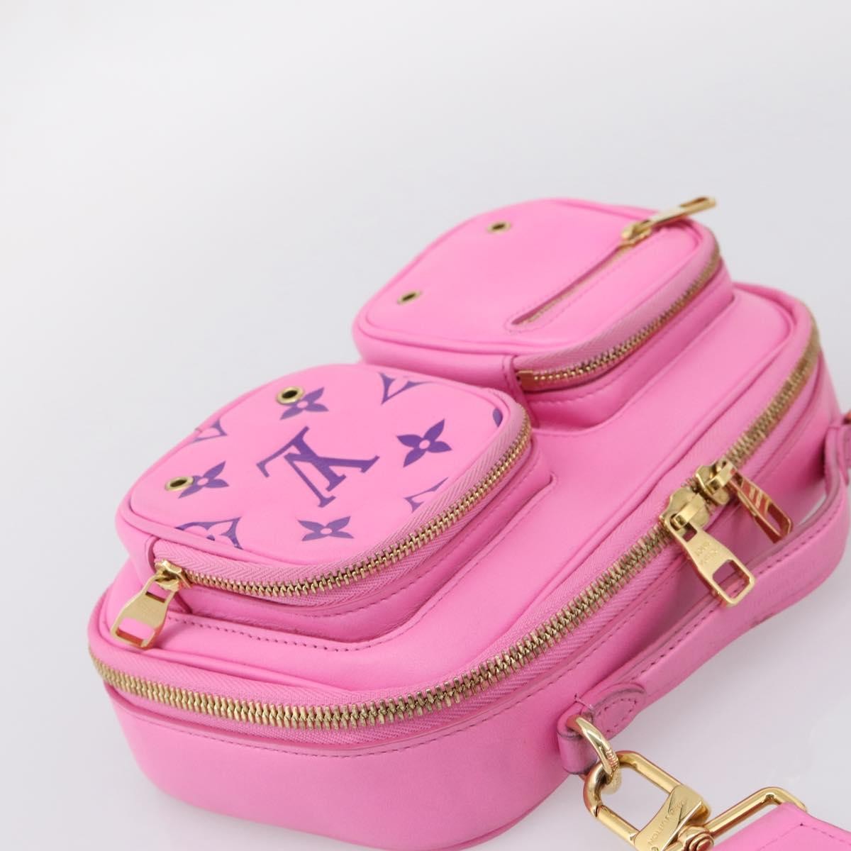 Louis Vuitton Utility Monogram Canvas Pink Leather Crossbody Bag Bag (Pre-Owned)