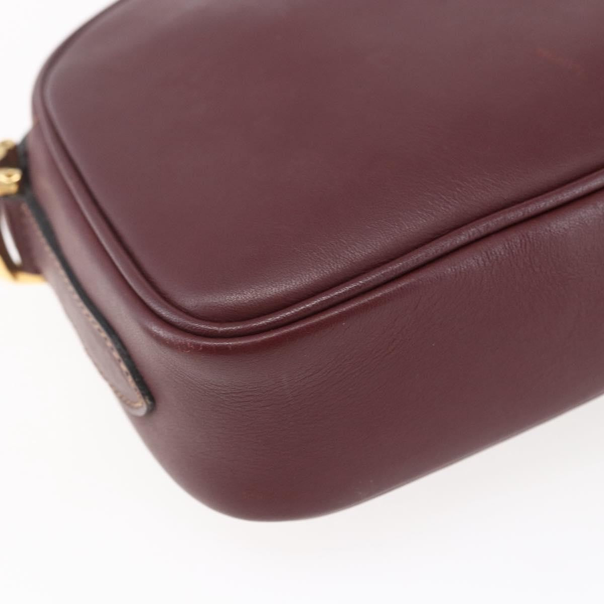 Cartier Must De Cartier Leather Burgundy Leather Bag (Pre-Owned)