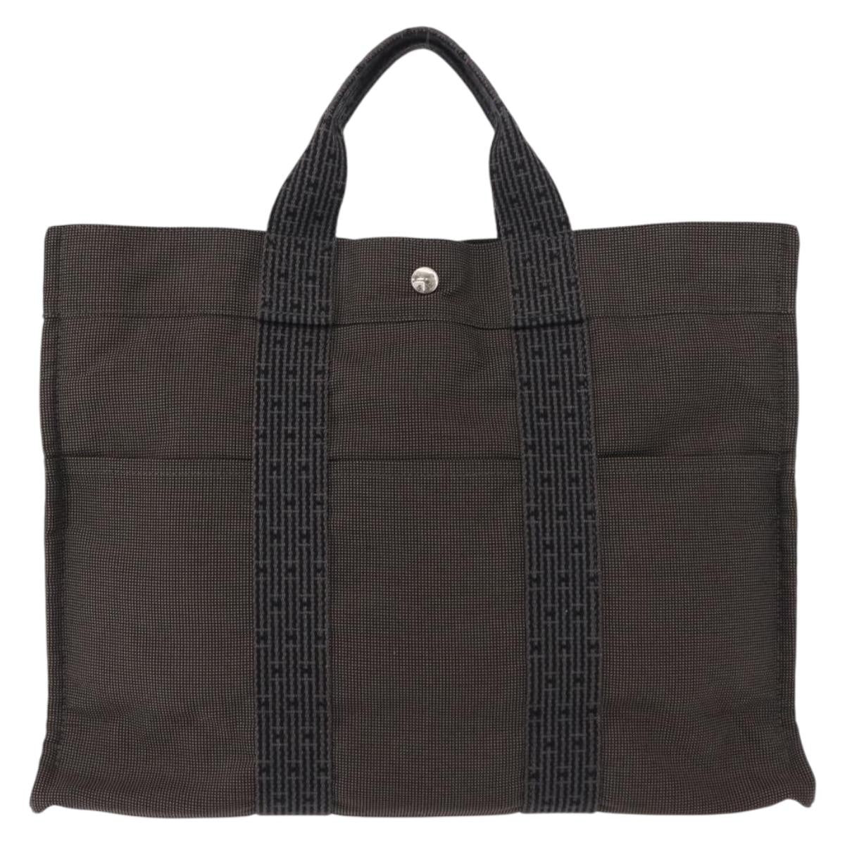 Hermes Fourre-Tout Herline Fourre-Tout Herline Gray Canvas Tote Bag Bag (Pre-Owned)
