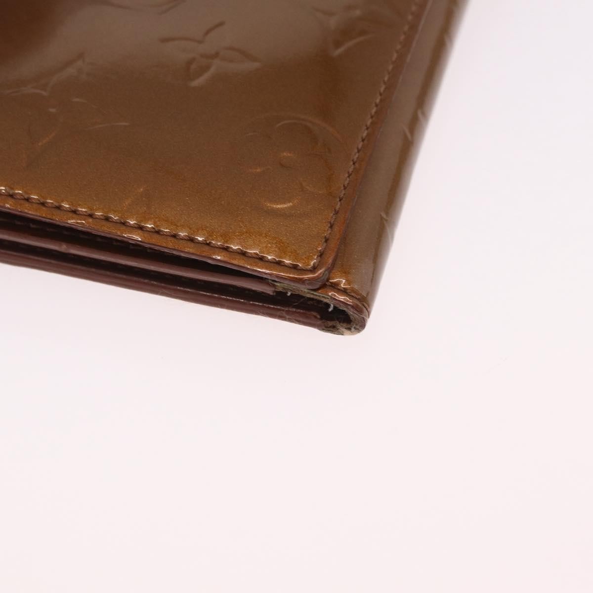 Louis Vuitton Walker Monogram Vernis Brown Patent_Leather Wallets Accessory (Pre-Owned)