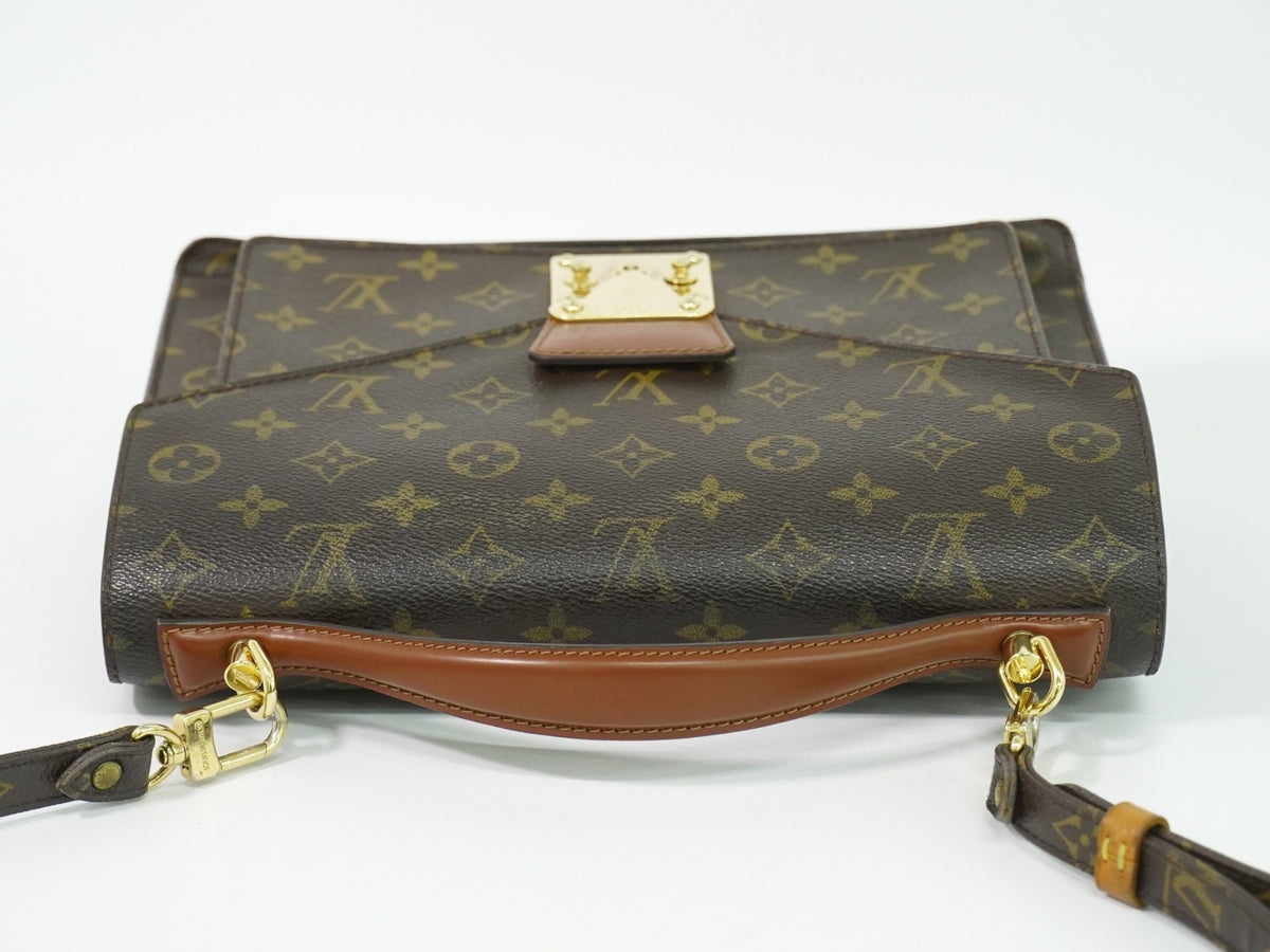 Louis Vuitton Monceau Monogram Canvas Brown Canvas Handbag (Pre-Owned)