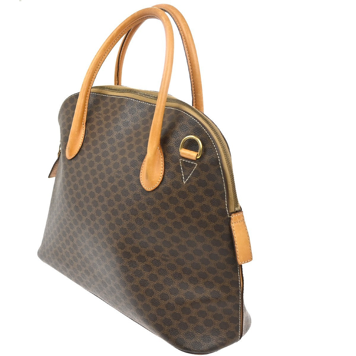 Celine Macadam Macadam With Leather Brown Pvc Handbag (Pre-Owned)