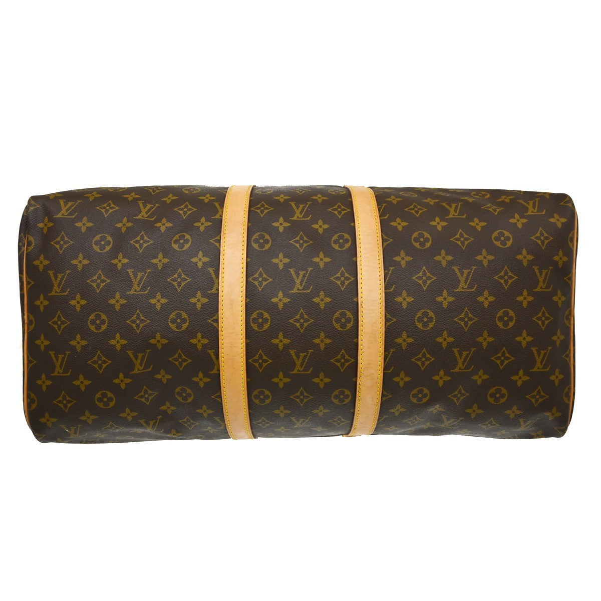 Louis Vuitton Keepall Monogram Brown Canvas Travel Bag Bag (Pre-Owned)