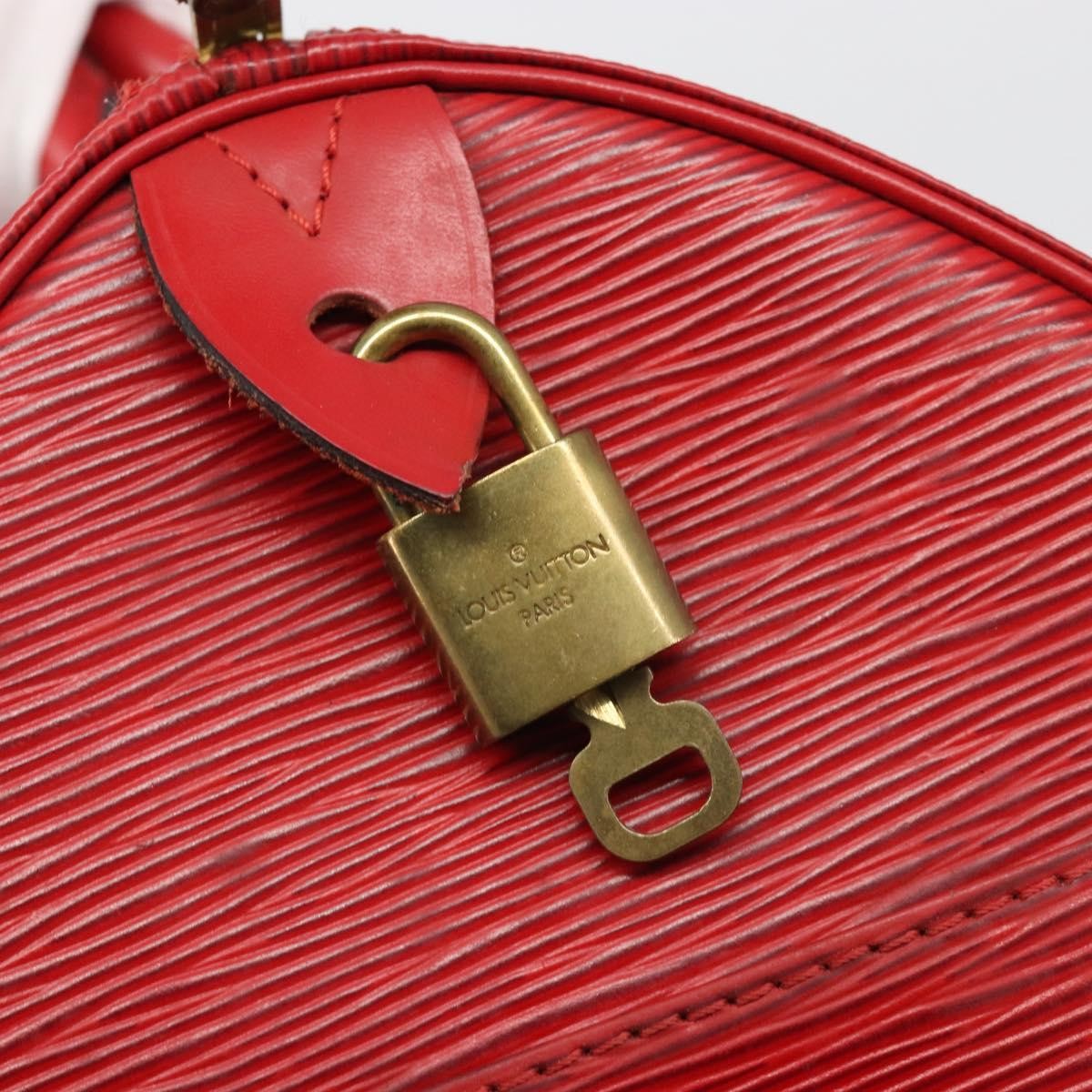 Louis Vuitton Speedy Epi Leather Red Leather Handbag (Pre-Owned)