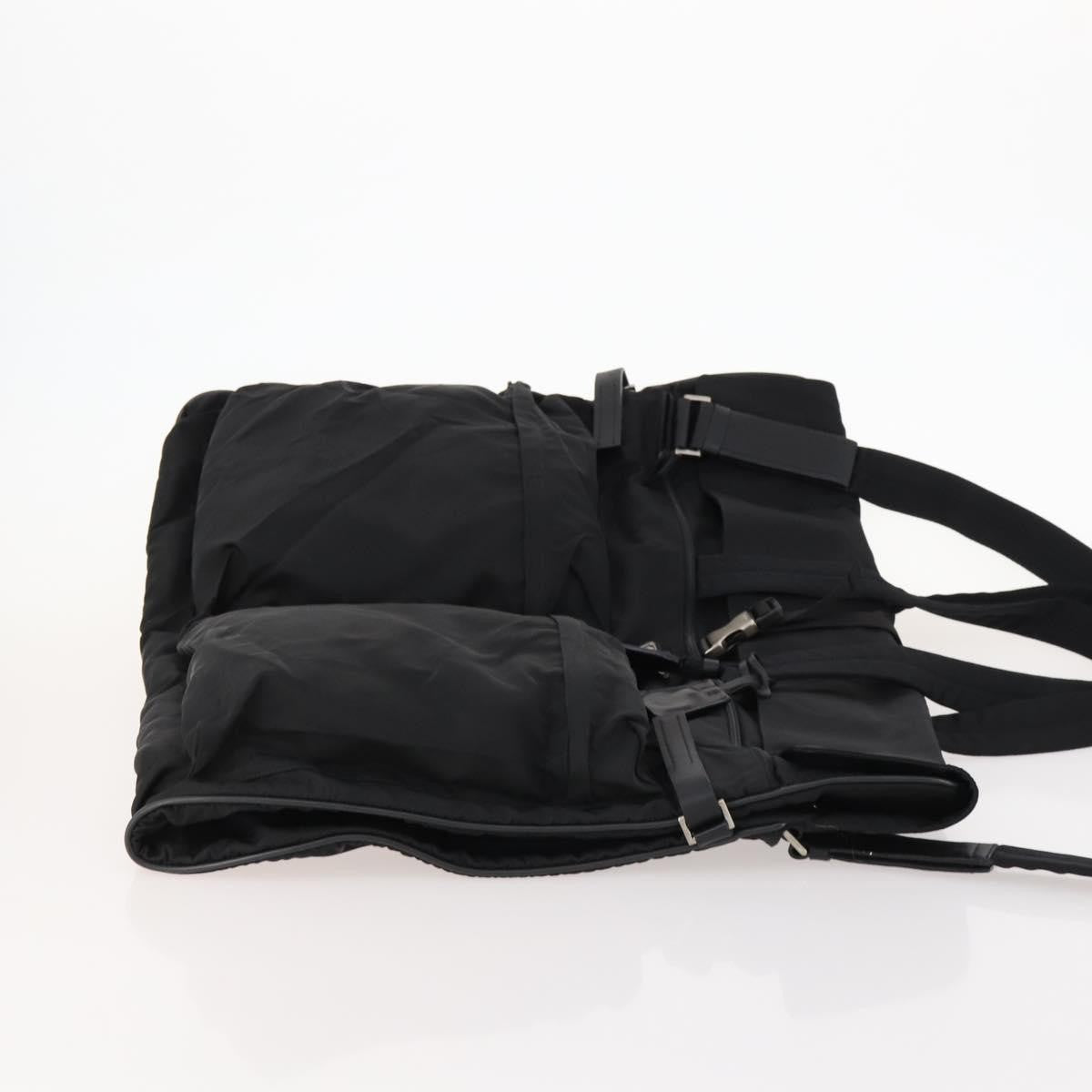 Prada Garment Carrier Tessuto Black Nylon Handbag (Pre-Owned)