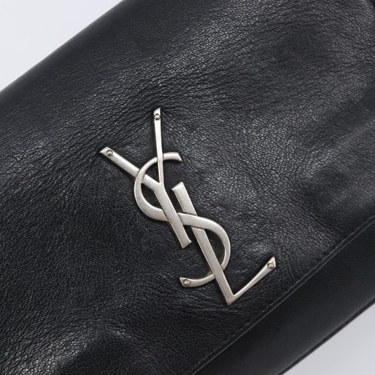 Saint Laurent West Hollywood Leather Black Leather Shoulder Bag Bag (Pre-Owned)
