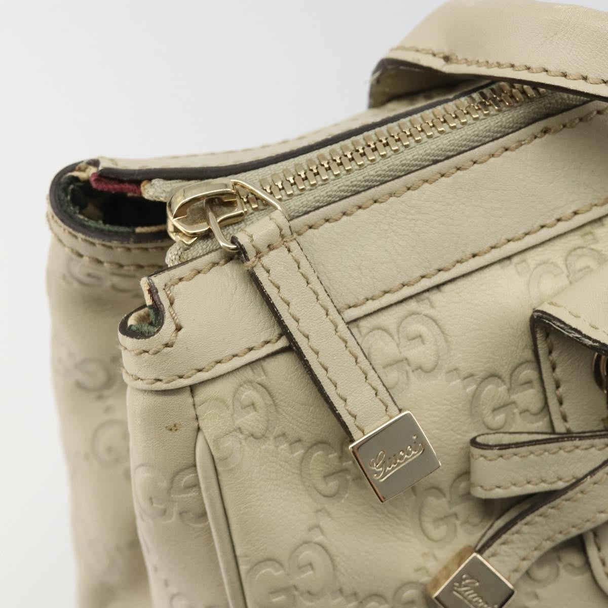 Gucci Princy Tote Guccissima Leather Beige Leather Shoulder Bag Bag (Pre-Owned)