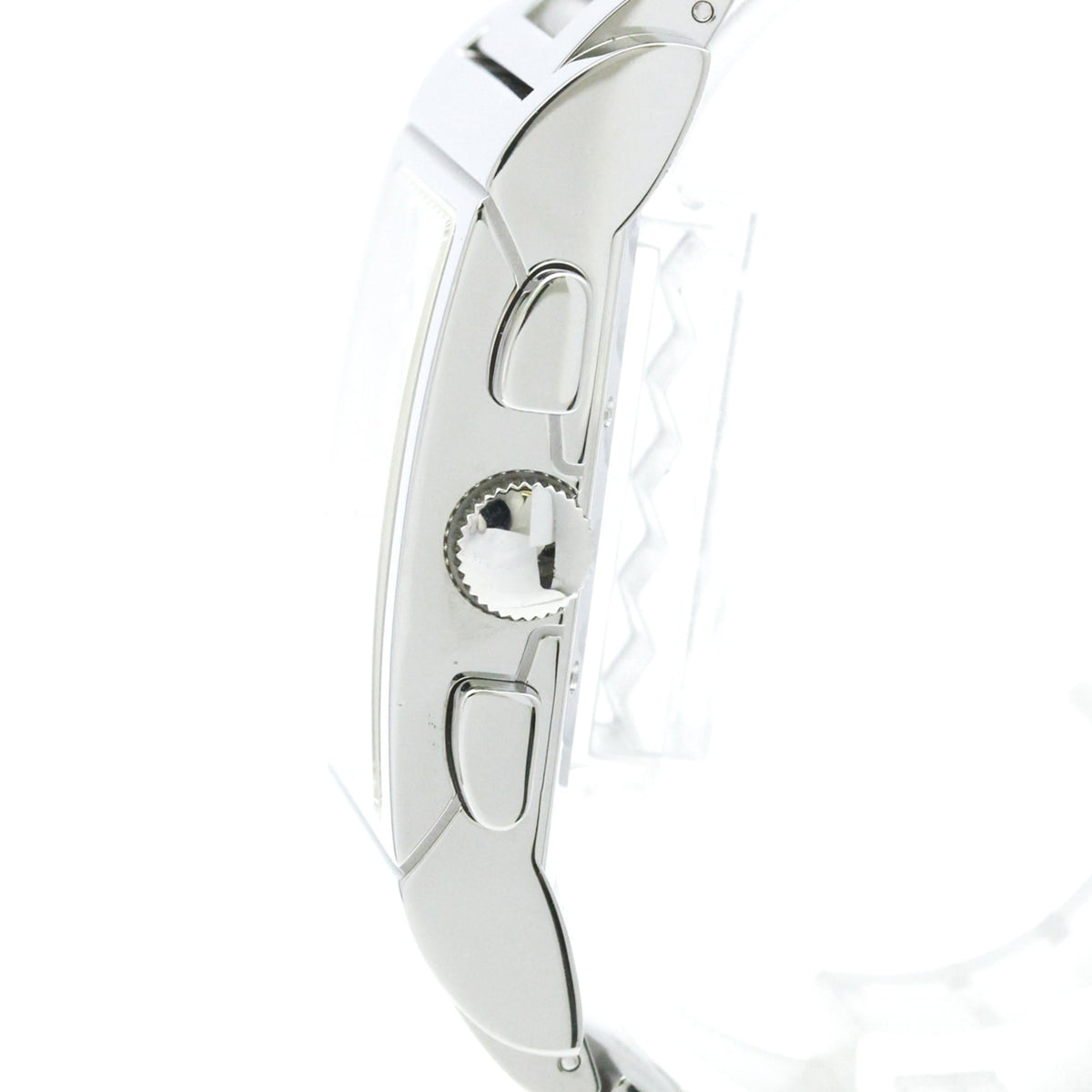 Bvlgari Bvlgari Rettangolo Chronograph Quartz Stainless Steel Watch (Pre-Owned)