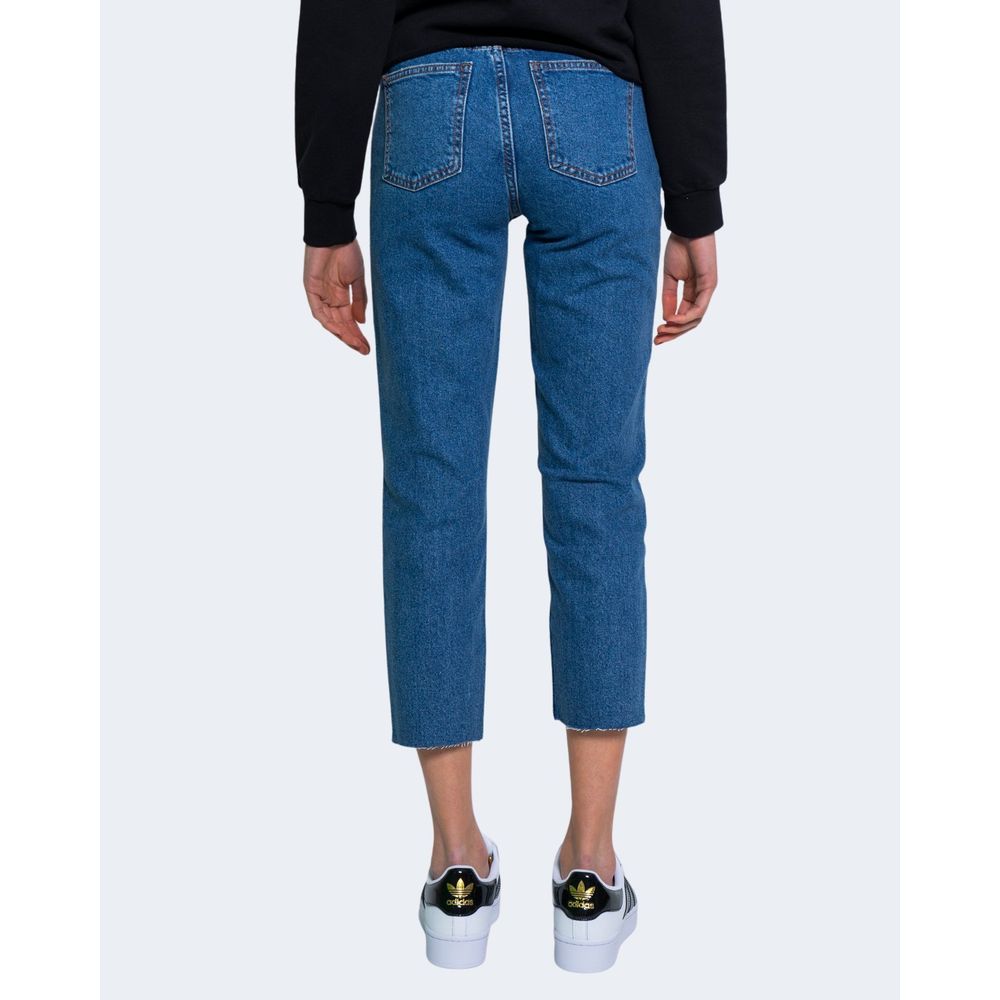 Only Blue Cotton Jeans & Women's Pant