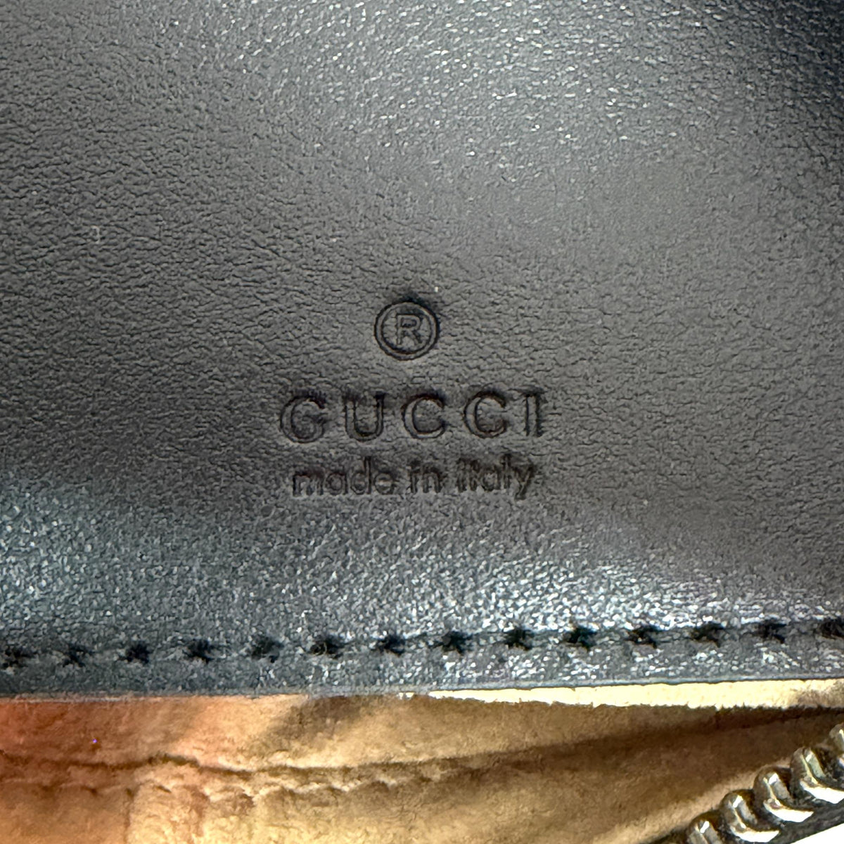 Gucci Gg Marmont Half Moon Hobo Matelasse Leather Black Leather Shoulder Bag Bag (Pre-Owned)